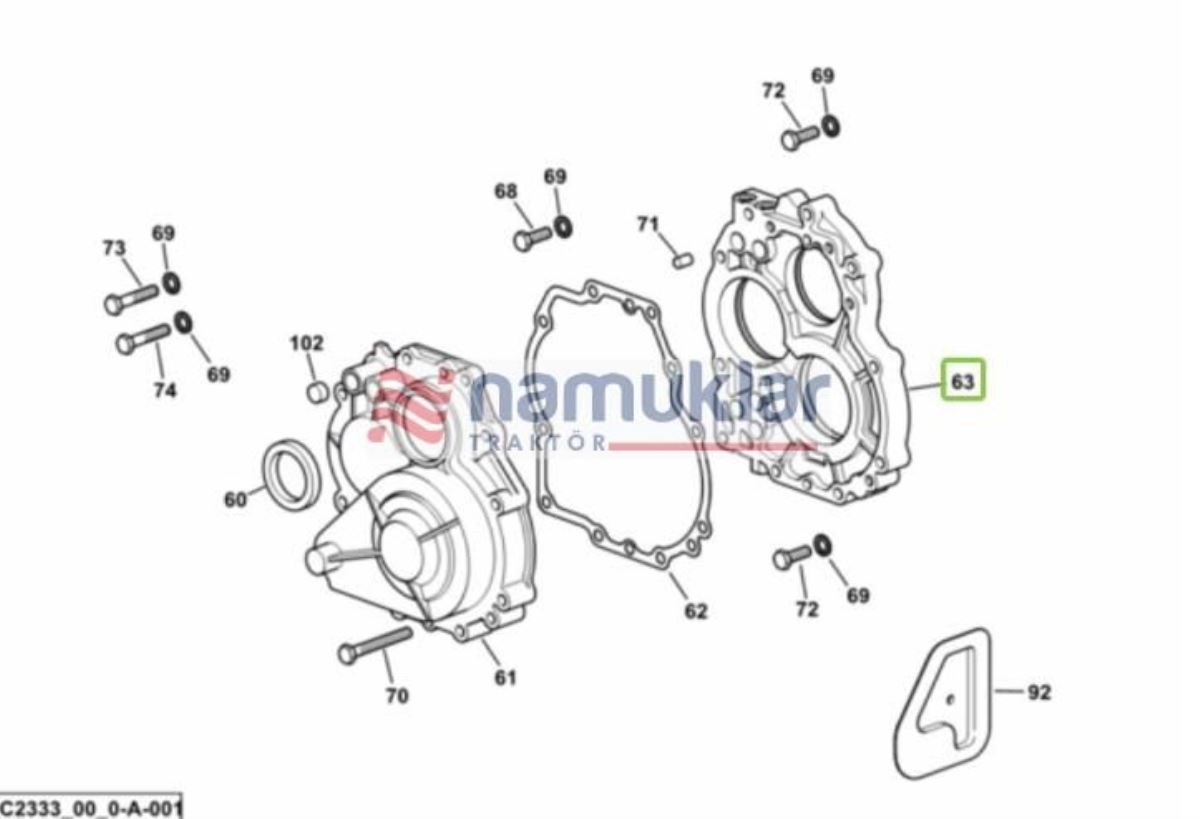 ŞANZUMAN ARA DÖKÜM PARÇA 0.007.3461.0/80 1
