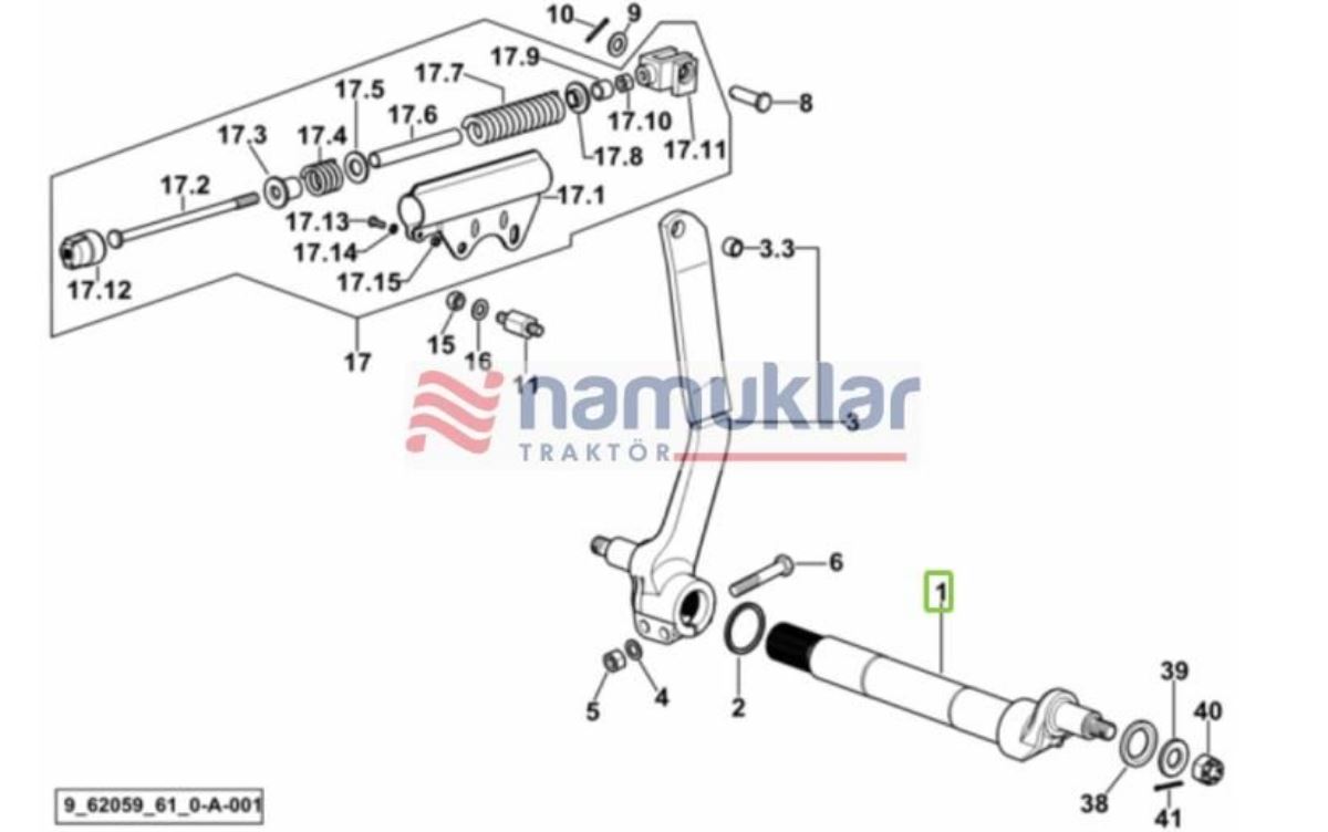 HİDROLİK ANA ŞAFTI 0.009.9727.0/10 1