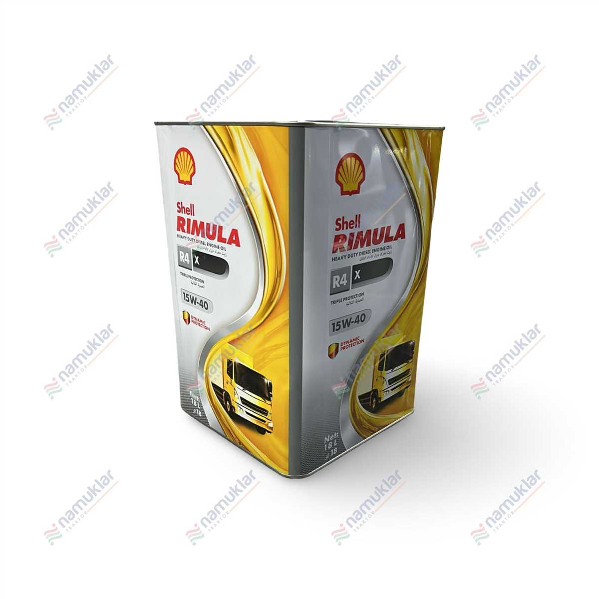 R4 15W40 ŞHELL 16 KG TENEKE 18 LT R4 15W/40 1