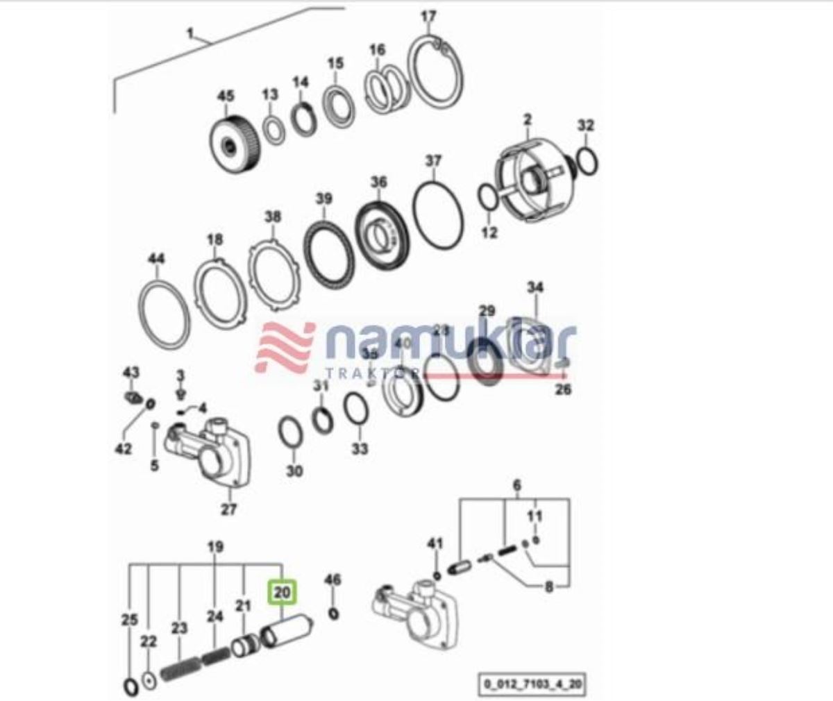 KUYRUK MİLİ PTO TANZİK VALFİ 0.010.0526.4/10 1