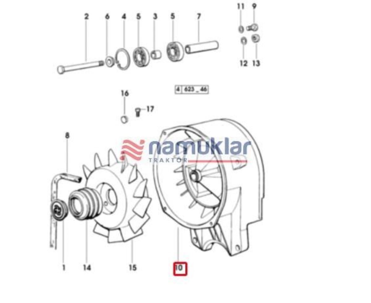ÖN HAVA FAN KARTERİ 0.006.5400.0/40 1