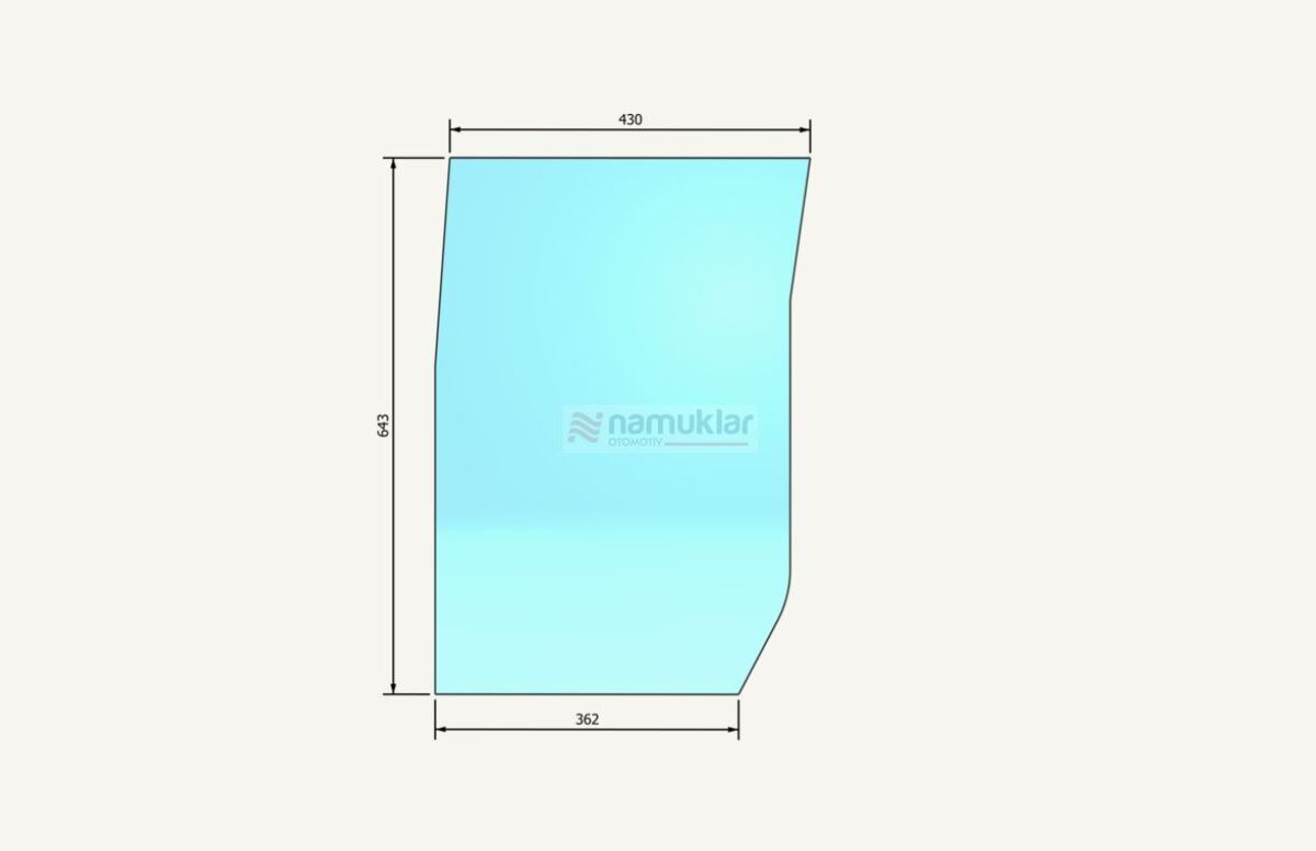 SOL DİZLİK CAMI 87304261-87304261 87304261 1