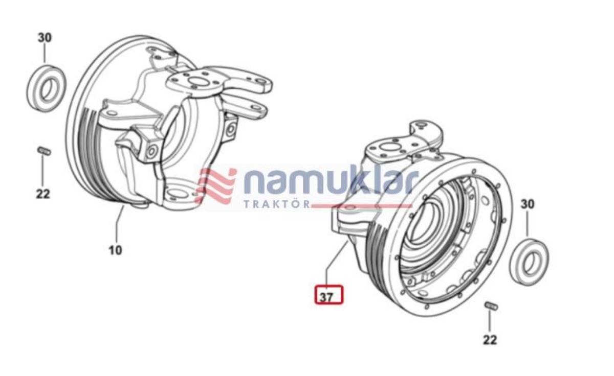SOL ÖN CAR DİŞLİ KUTUSU 0.007.6383.0/70 0.007.6383.0/90 1