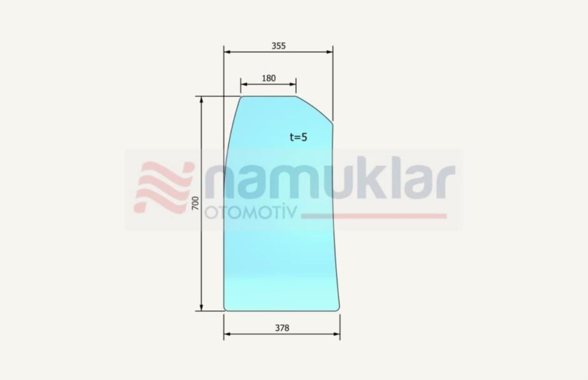 UTC-GLASS LH, FIX LOWER-84604859 84604859 1