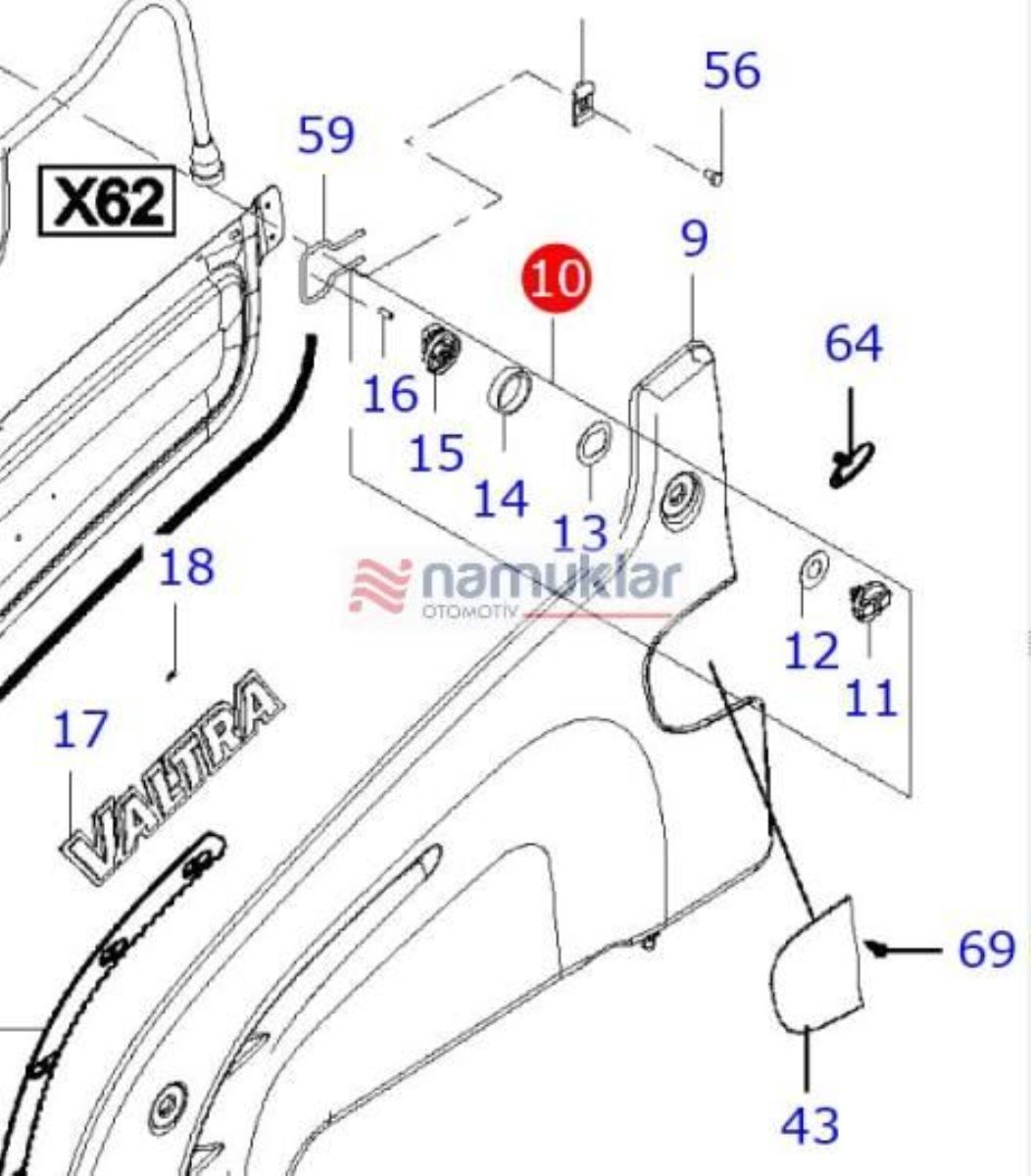 KAPUT KİLİTRYEME SETİ 36132310I 1