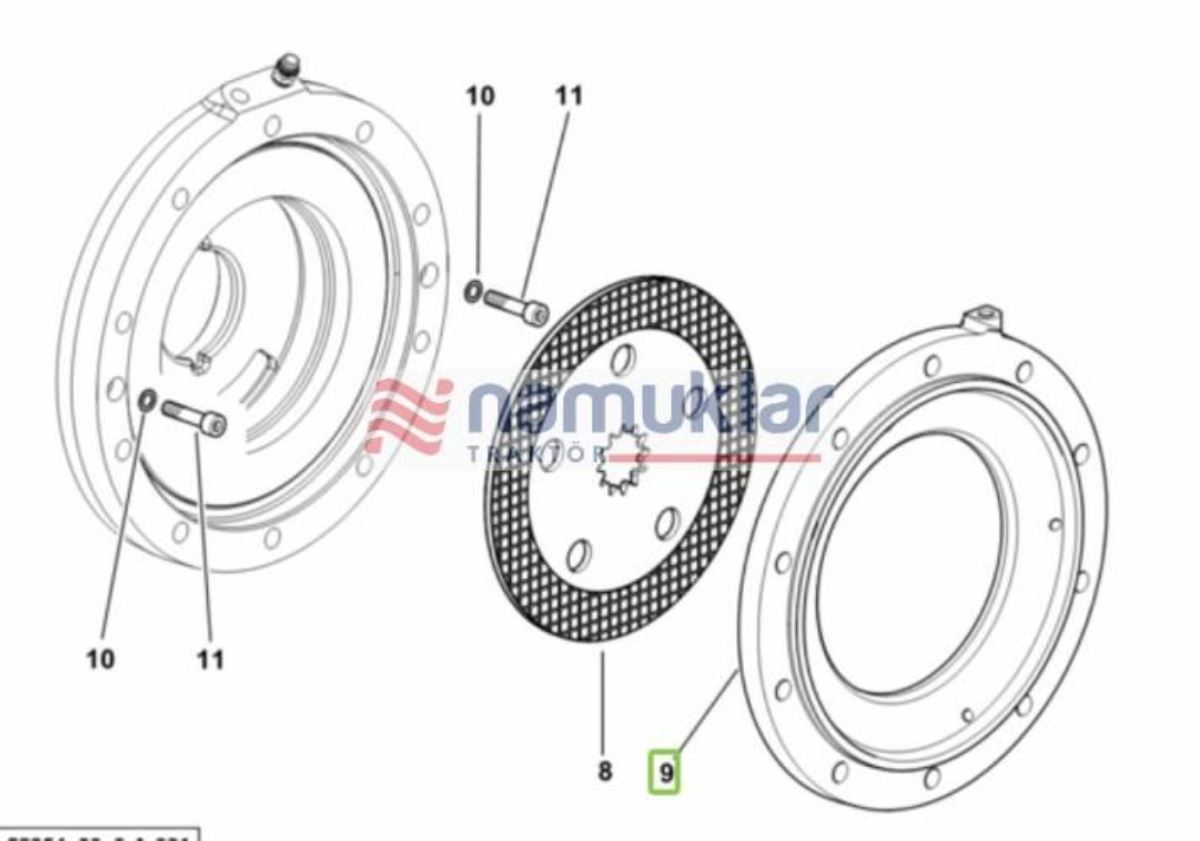 ARKA FREN PISTONU AYNASI 0.008.5269.0/30 1