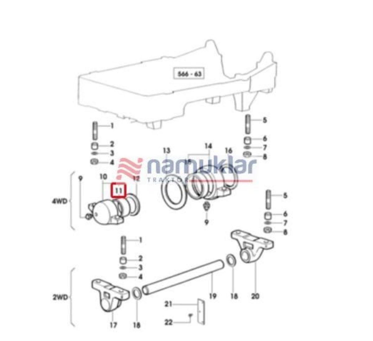FRT.ÖN KOVAN KÜÇÜK BURÇ 50*55*50 2.1559.080.0 1