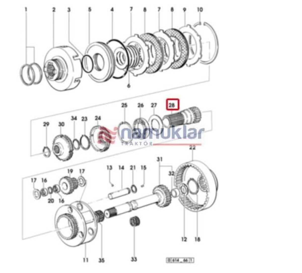 ŞANZUMAN POWER ŞAFTI 0.007.6149.0/40 1