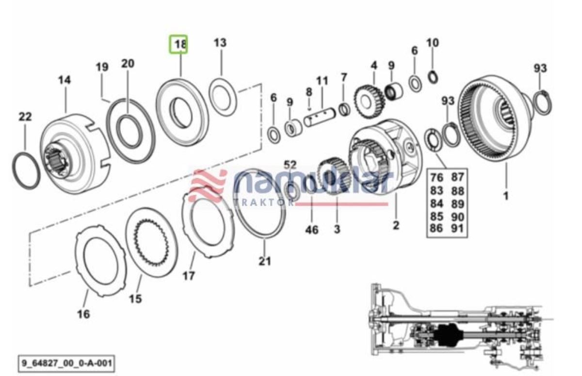 ŞANZUMAN BALATA PİSTONU 0.008.5670.0/30 1