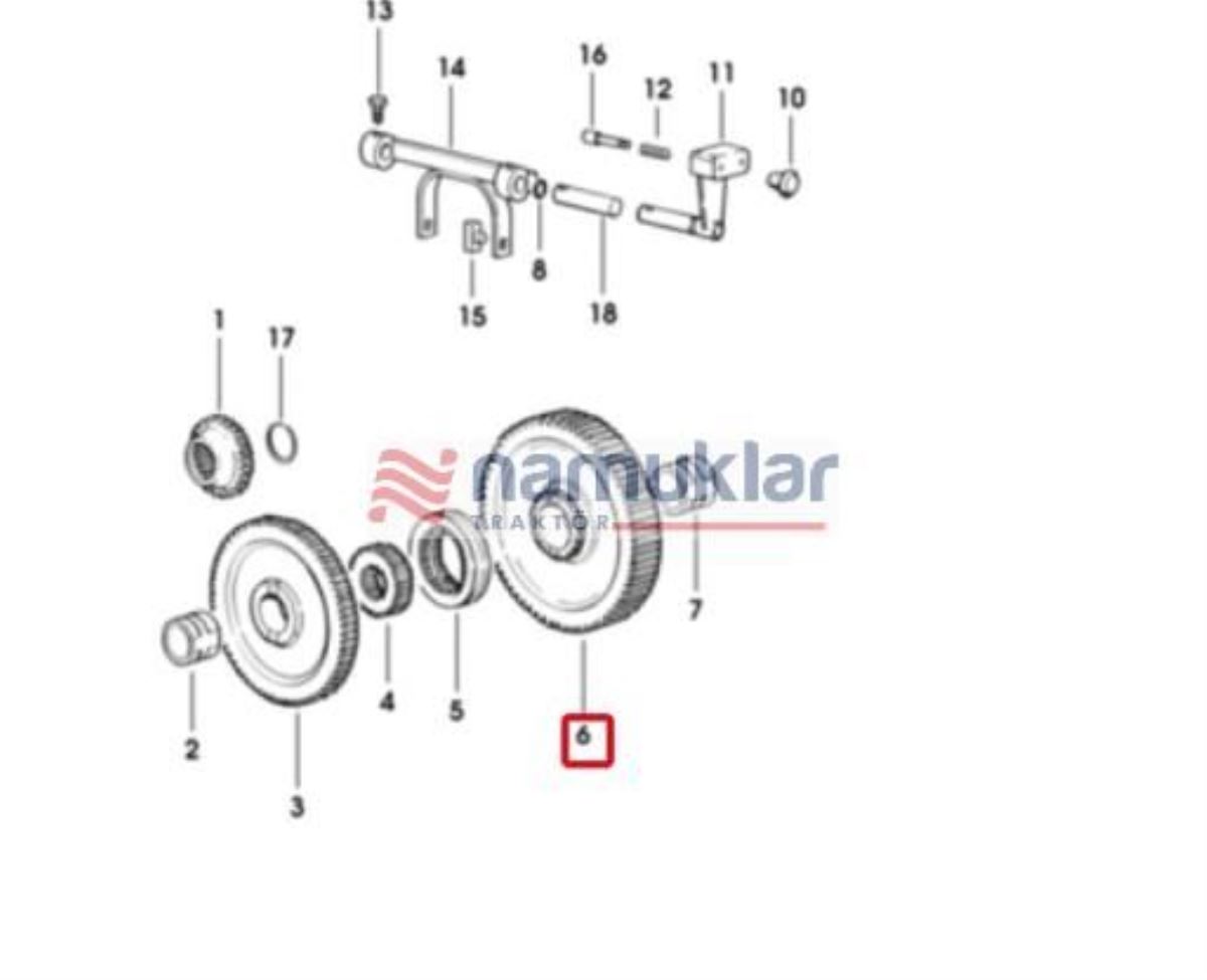PTO.540 DEVİR DİŞLİSİ 0.007.3485.0 1