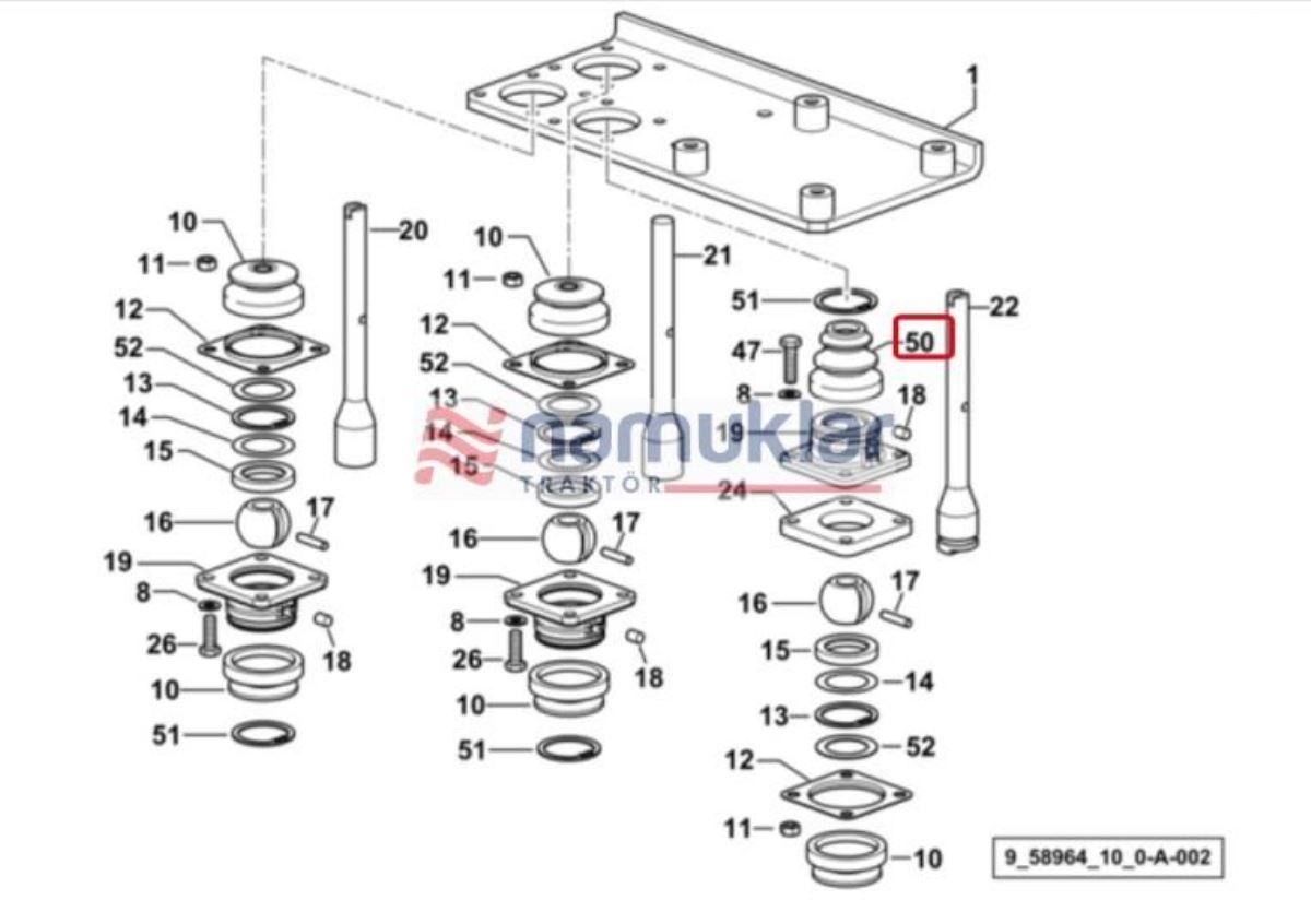 ILERI GERI TOZ LASTIGI ÜST 0.008.5558.0 1