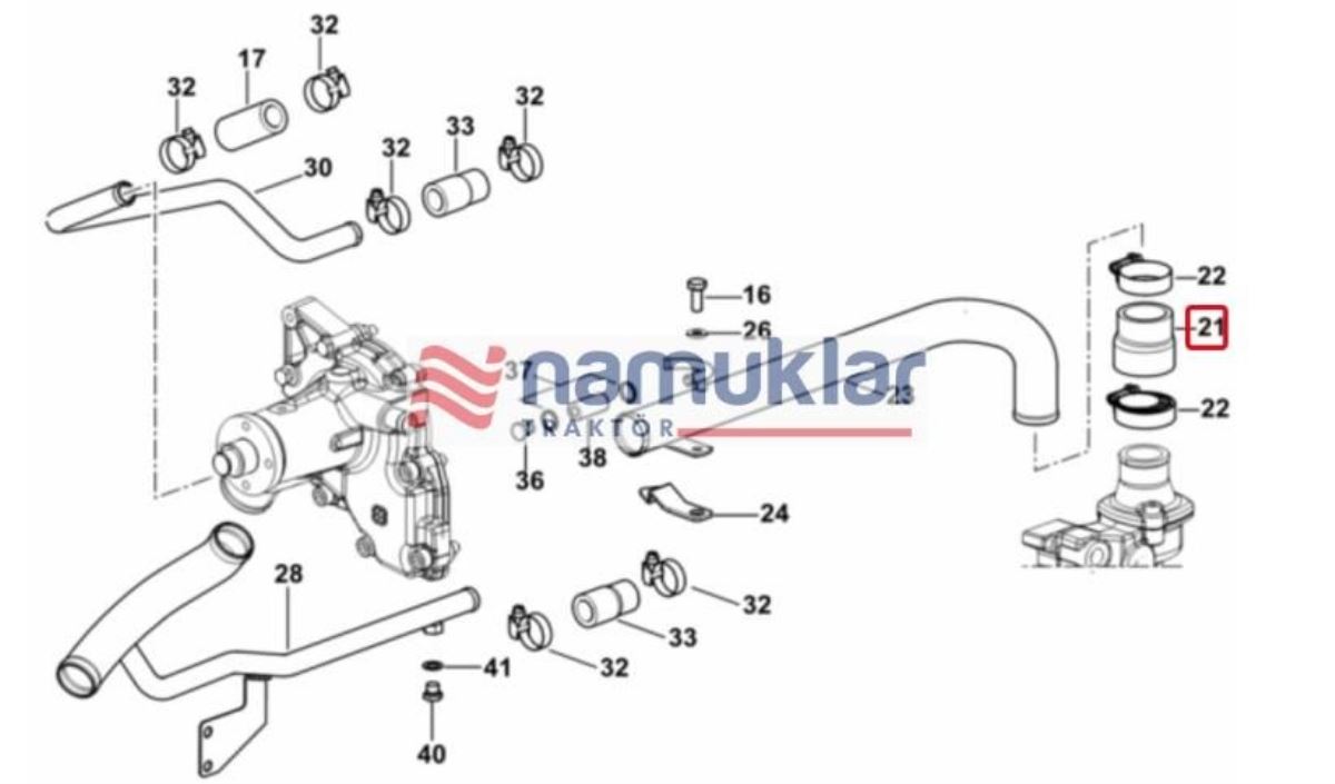 MANİFOLT ÇIKIŞ HORTUMU 0.007.1227.0/10 1