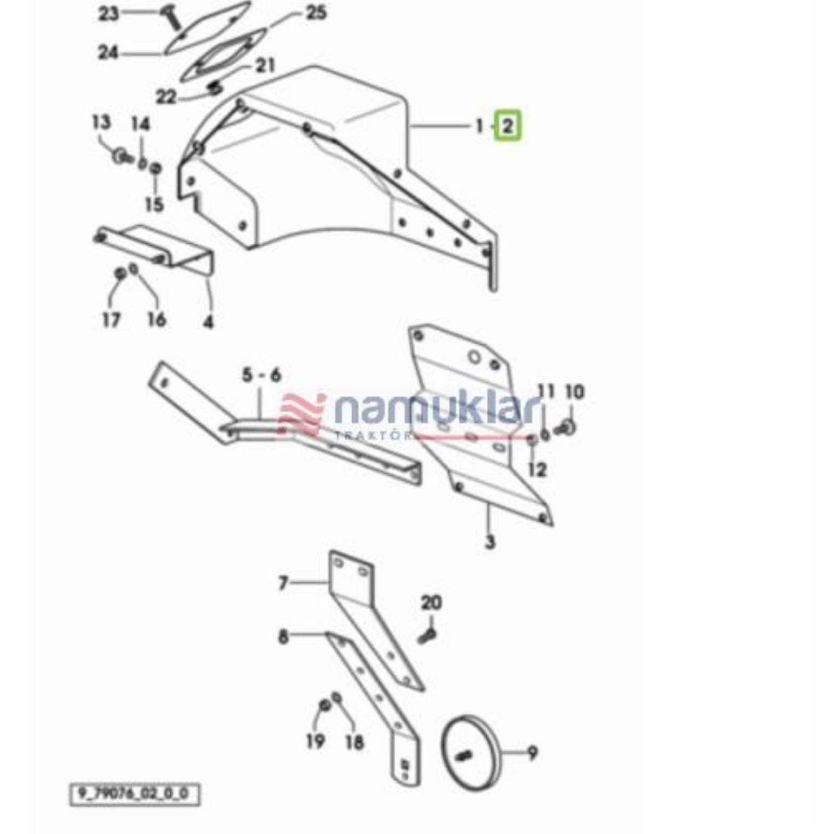 FRT.SOL ARKA LAMBA 0.009.8231.0 1