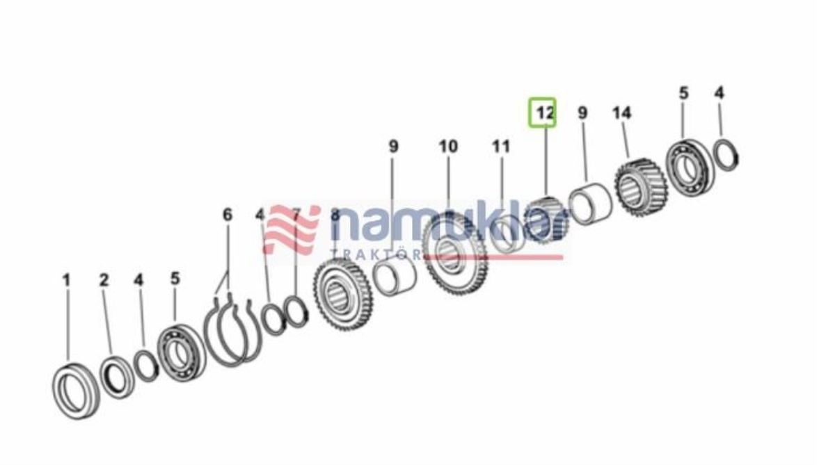 DİŞLİ Z=22 0.010.1001.0 1