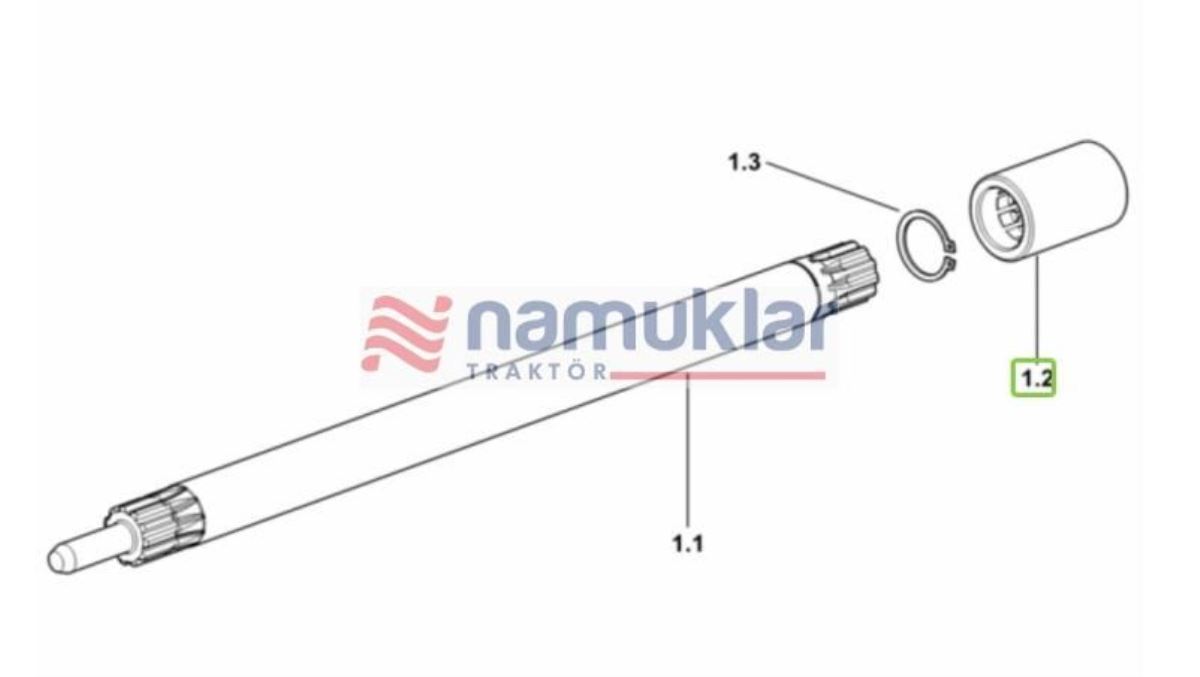 PTO FREZELİ KAYICI 0.010.1263.0/20 1