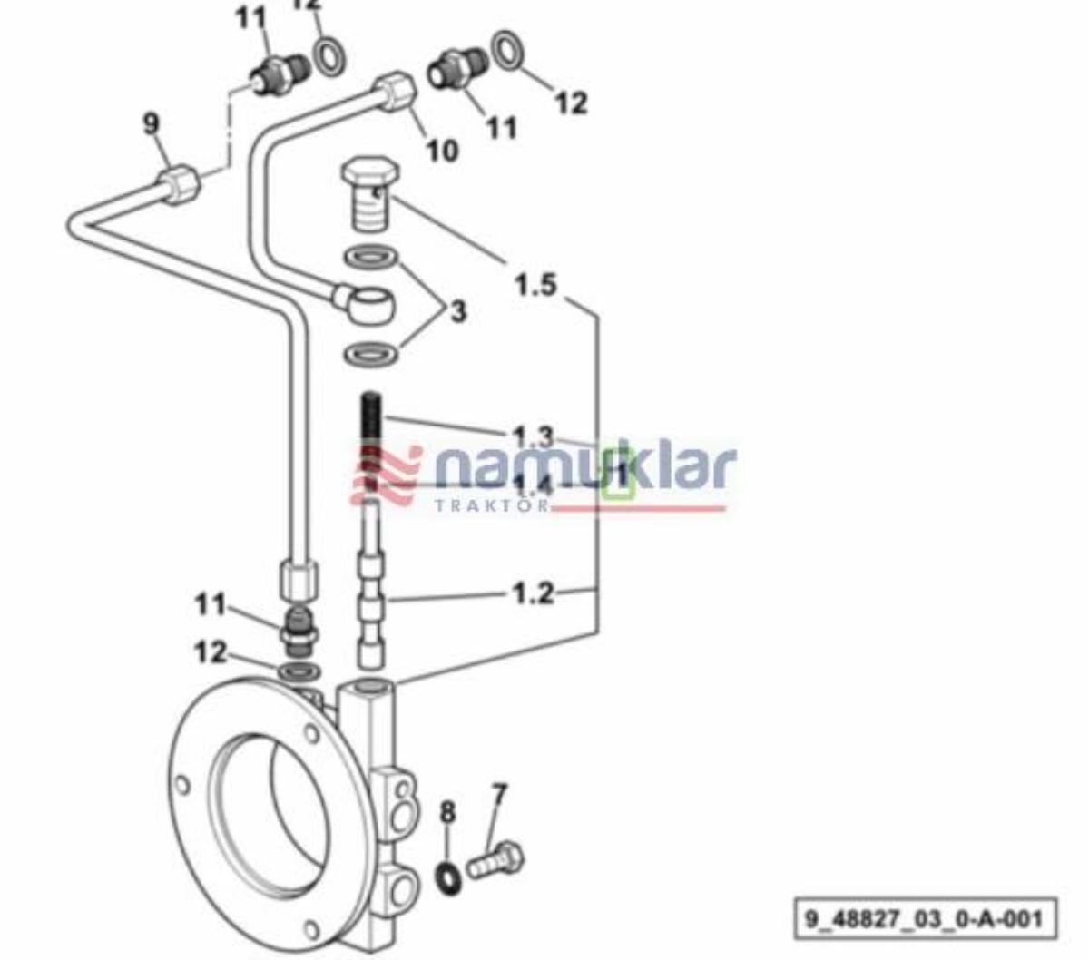 KUYRUK MILI BALATA FLANSI 0.008.5312.4 1