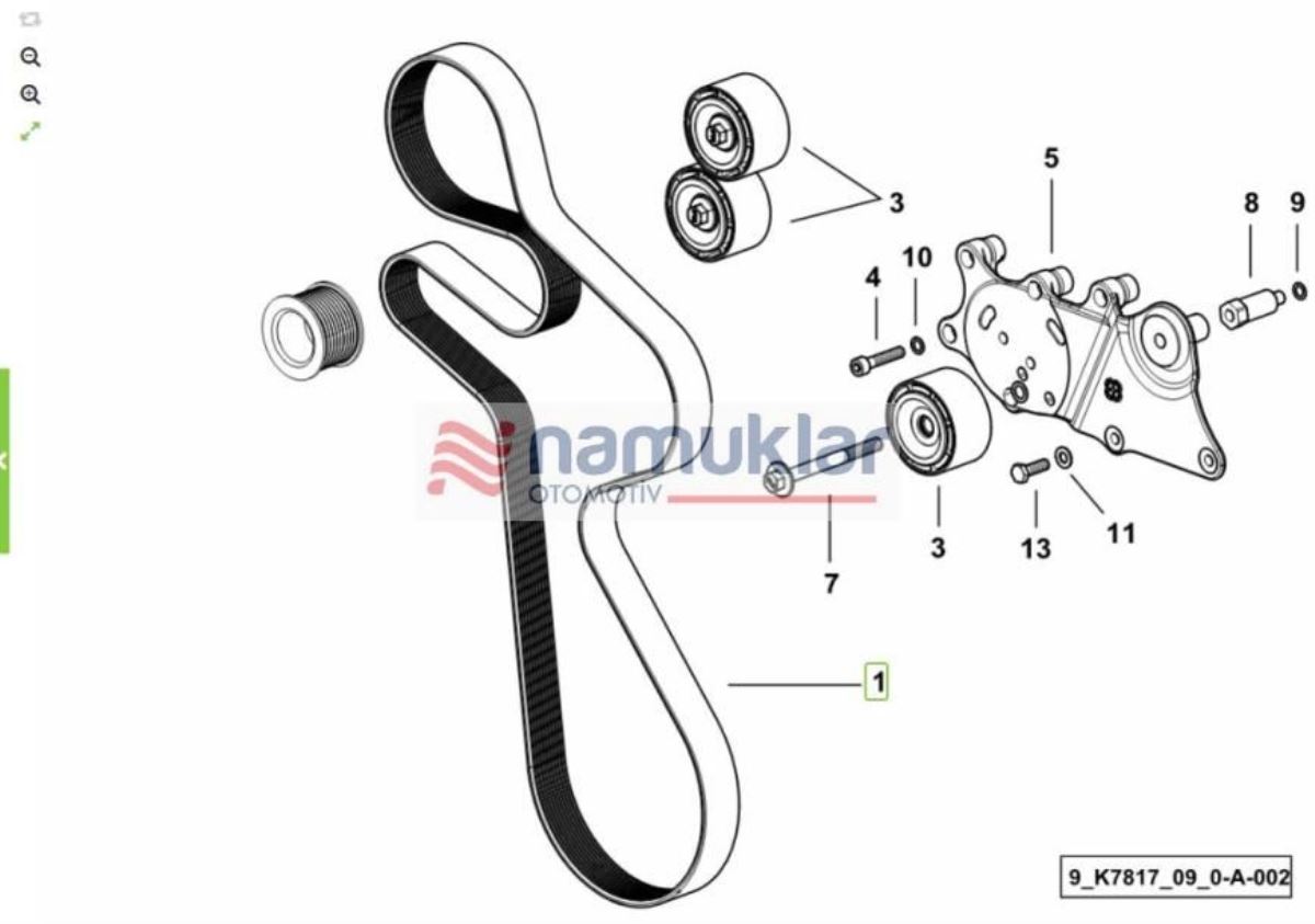 KANALLI KAYIŞ-10PK 2017 2.4119.218.0/10 1