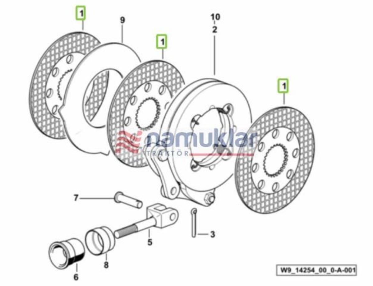 MOTOR ARKA FREN BALATASI 0.008.7262.3/10 1