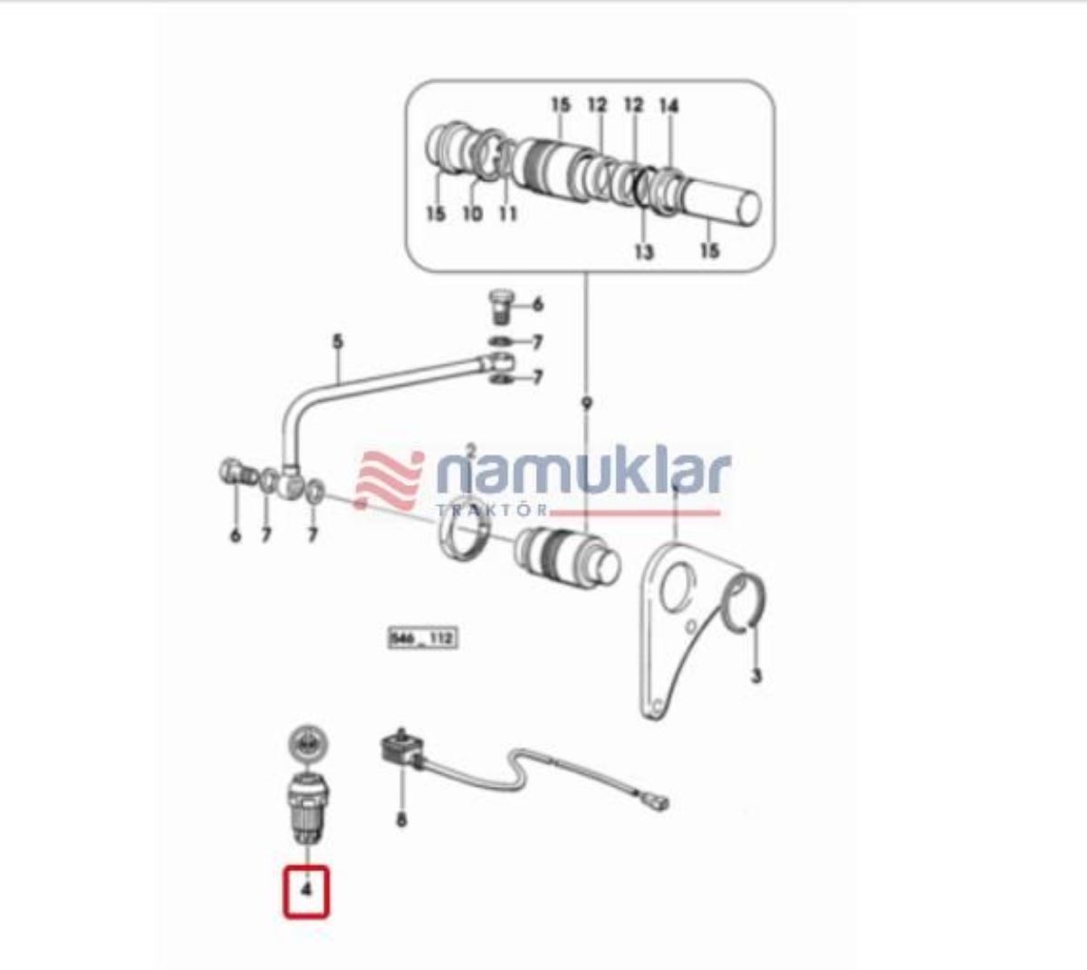 DIF.KILIT BAGLAMA BUTONU 0.007.5944.0/20 1
