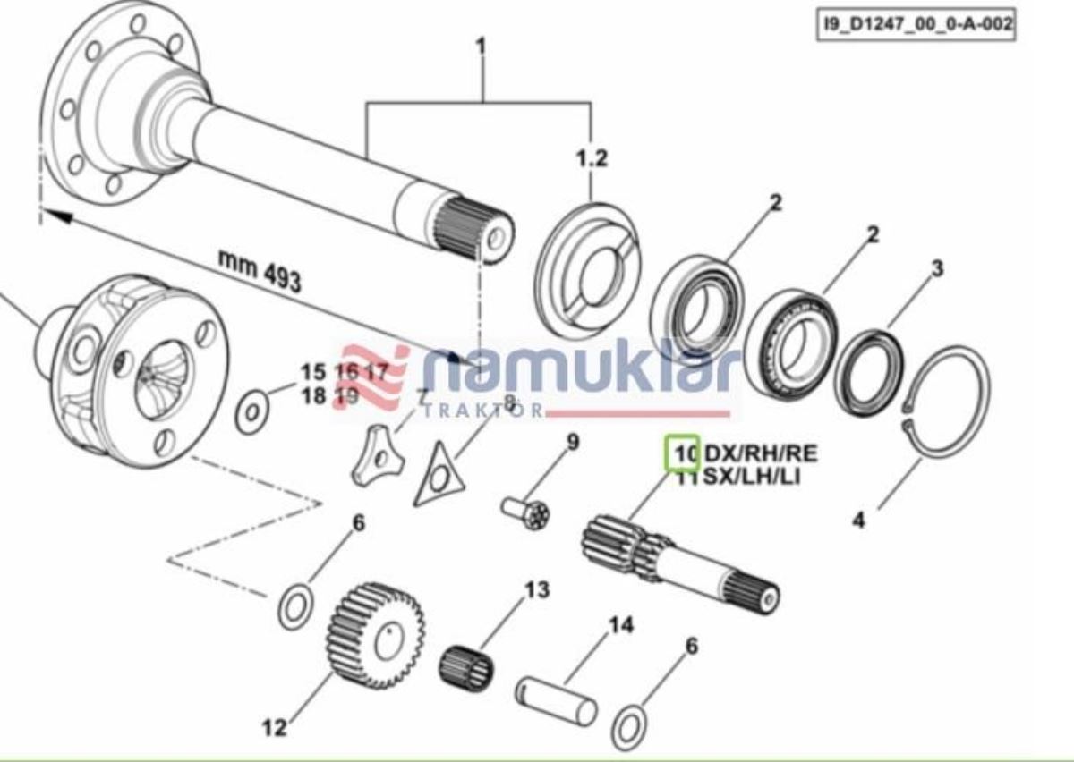 ARKA SOL KISA AKS (22,5 cm) 0.008.5274.0/10 1