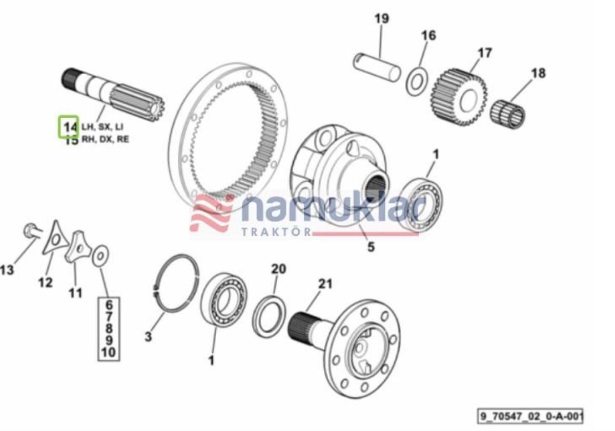 ARKA SOL KISA AKS 0.009.7205.0/10 1