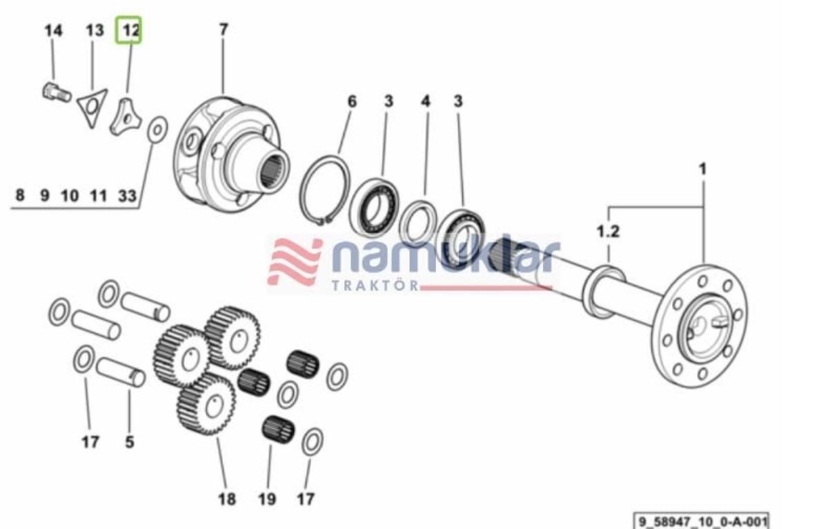 ARKA AKS ÜÇGEN PUL DESTEĞİ 0.008.5268.0 1