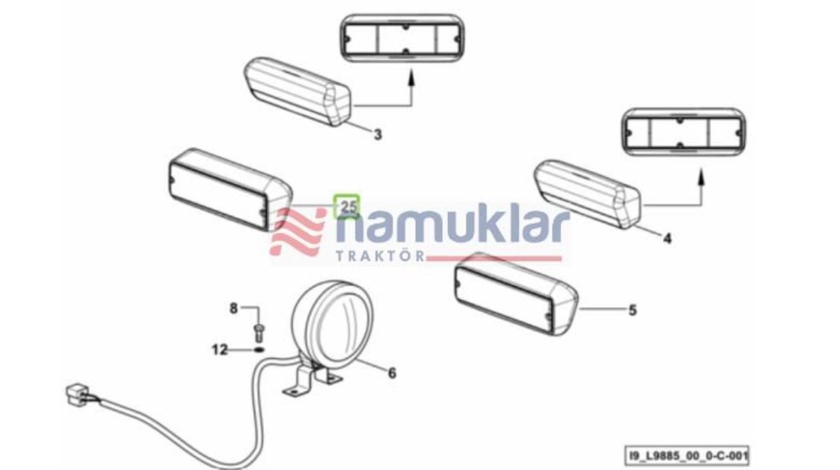 SAG  ÖN SINYAL LAMBASI 2.8059.003.0/10 1