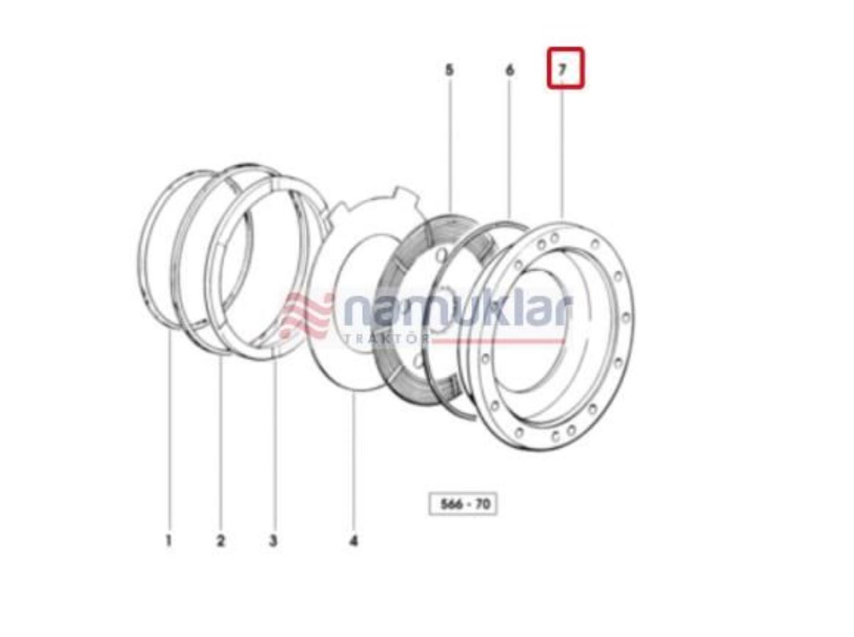 ÖN FREN AYNASI 0.007.2496.0 1