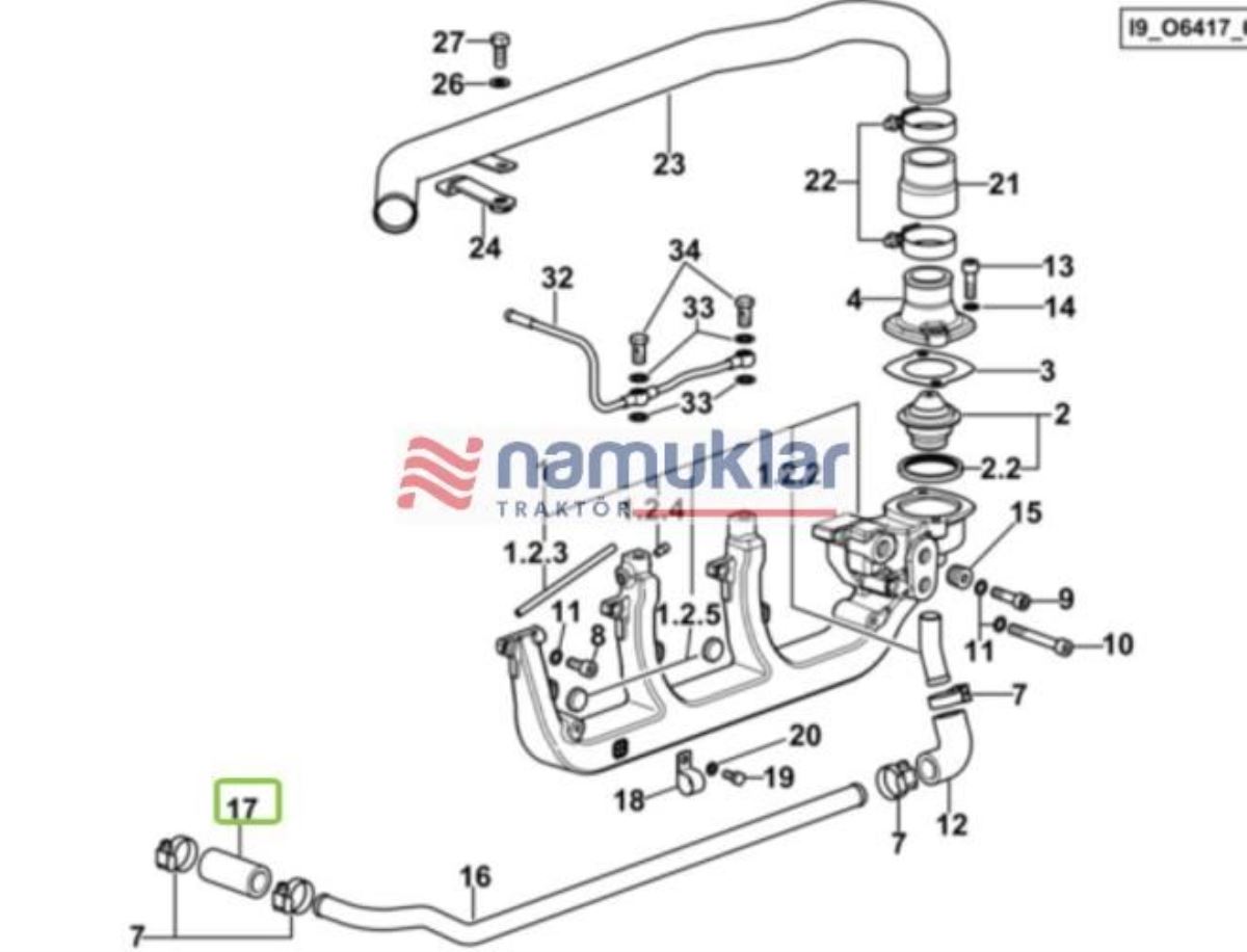 MANIFOLT ALT BORU 0.007.0678.0/10 1
