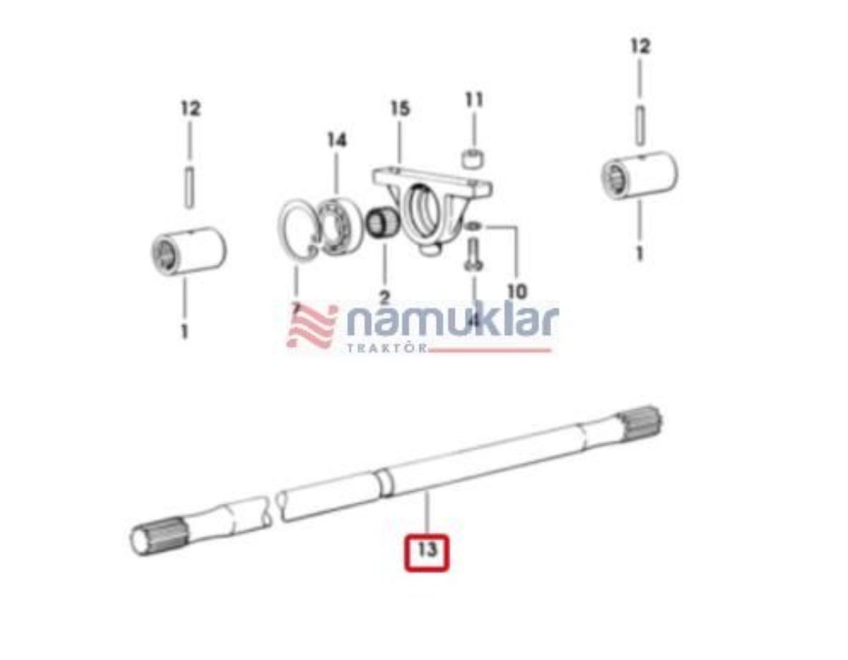 ÖN ÇEKER ŞAFTI 0.008.4883.0 1