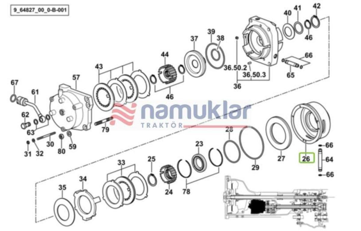 POWER BALATA GÖVDESİ 0.008.0308.0/80 1