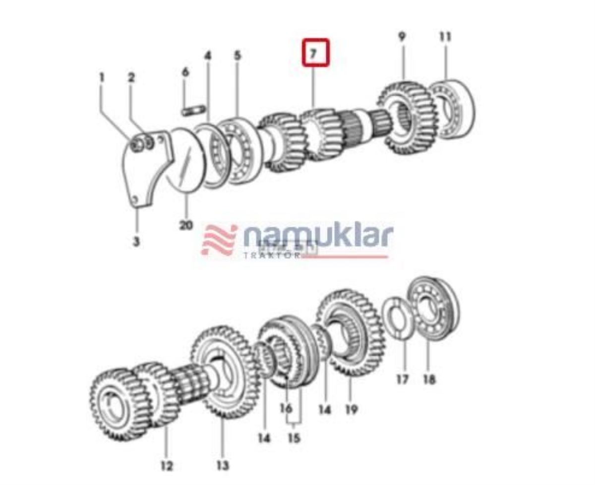 ŞAN.1-2 VİTES DİŞLİSİ 0.008.4018.0/40 1