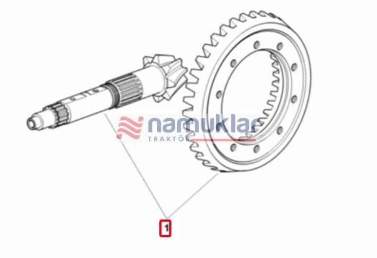 MOTOR ARKA AYNA MARHUTİ(Z = 10 / Z = 34) 0.008.5132.3/50 1