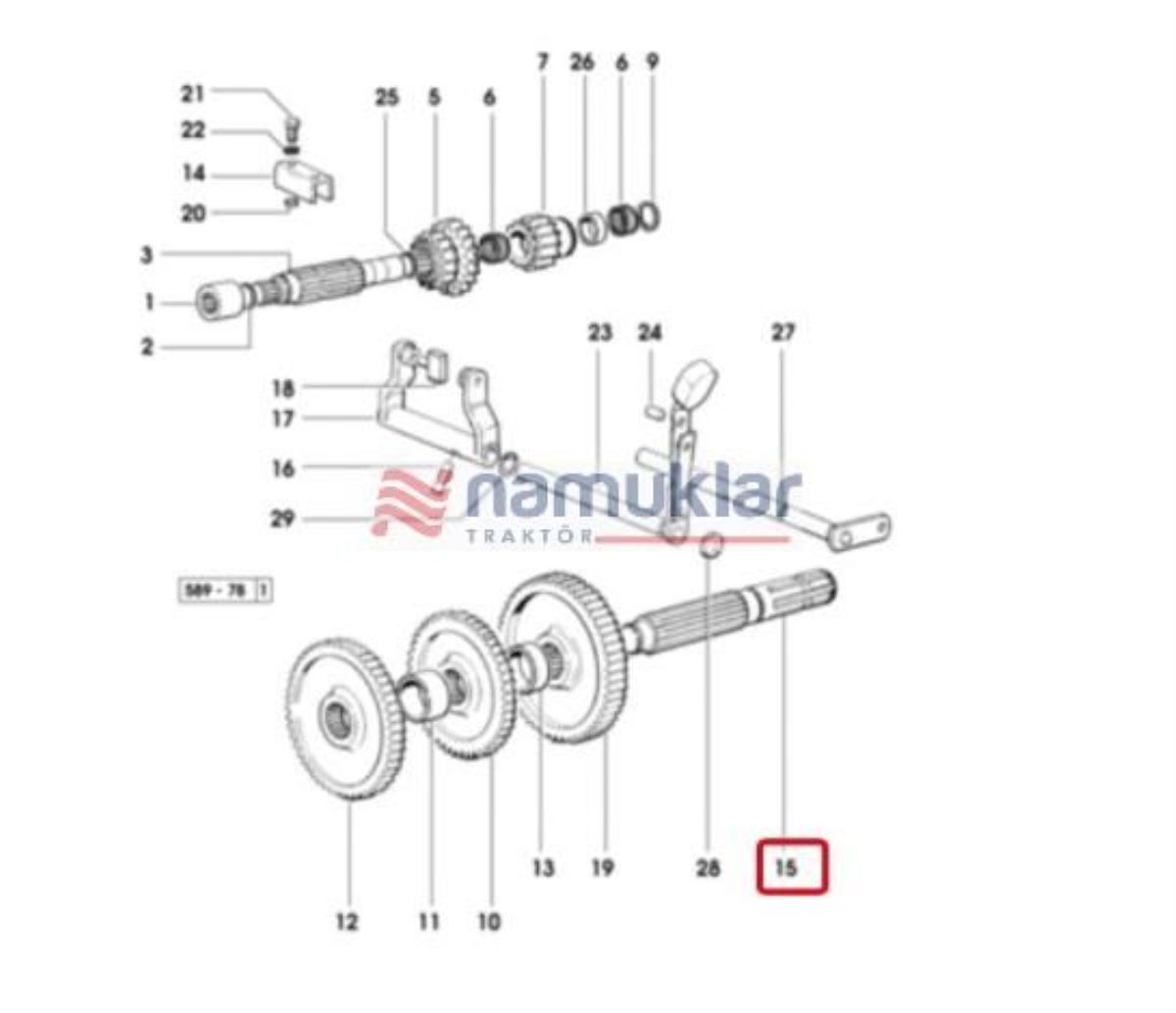 PTO KUYRUK MİLİ 0.008.5178.0/10 1