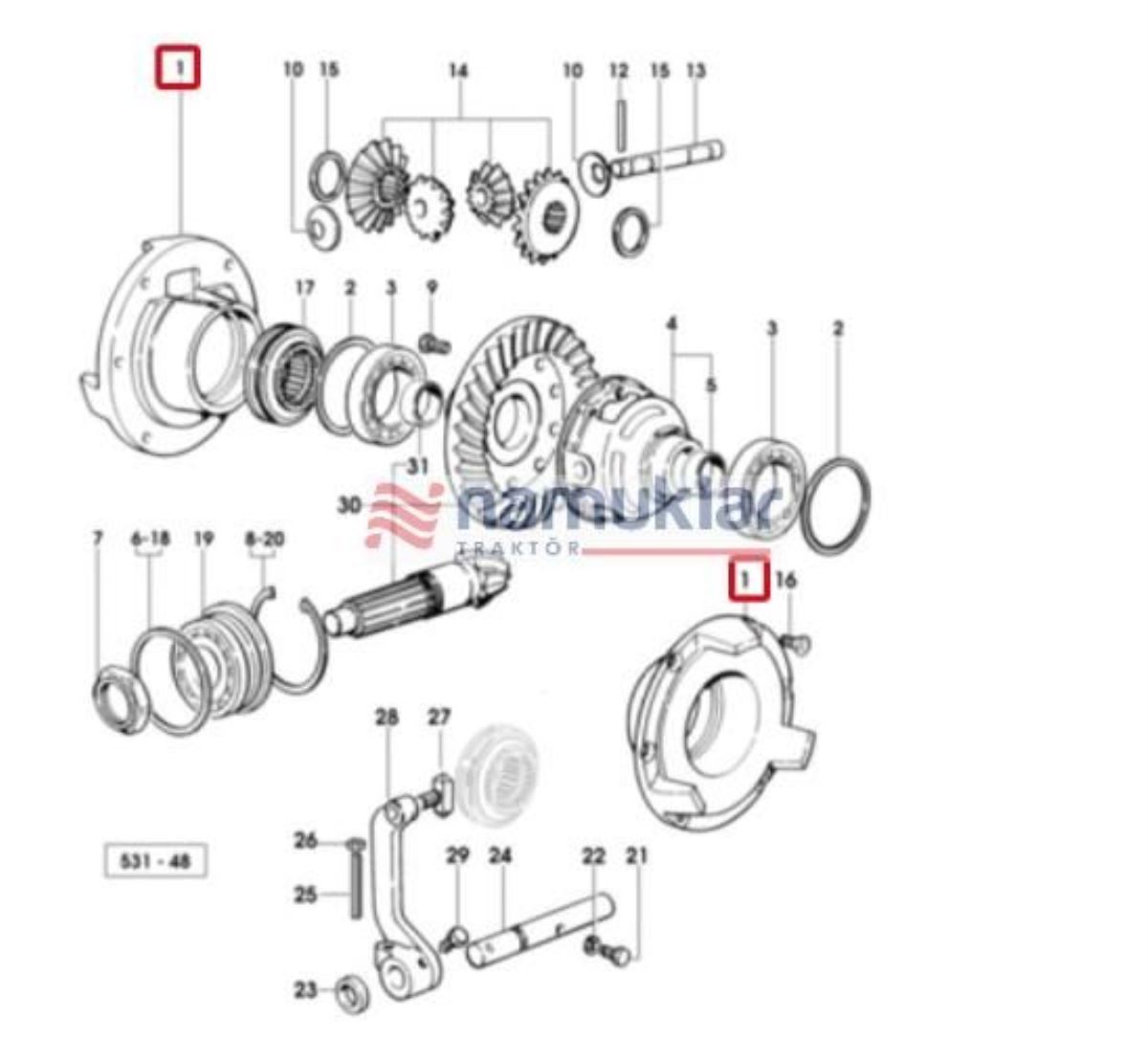 DİFERENSİYAL KOVANI 0.008.7203.0/10 1