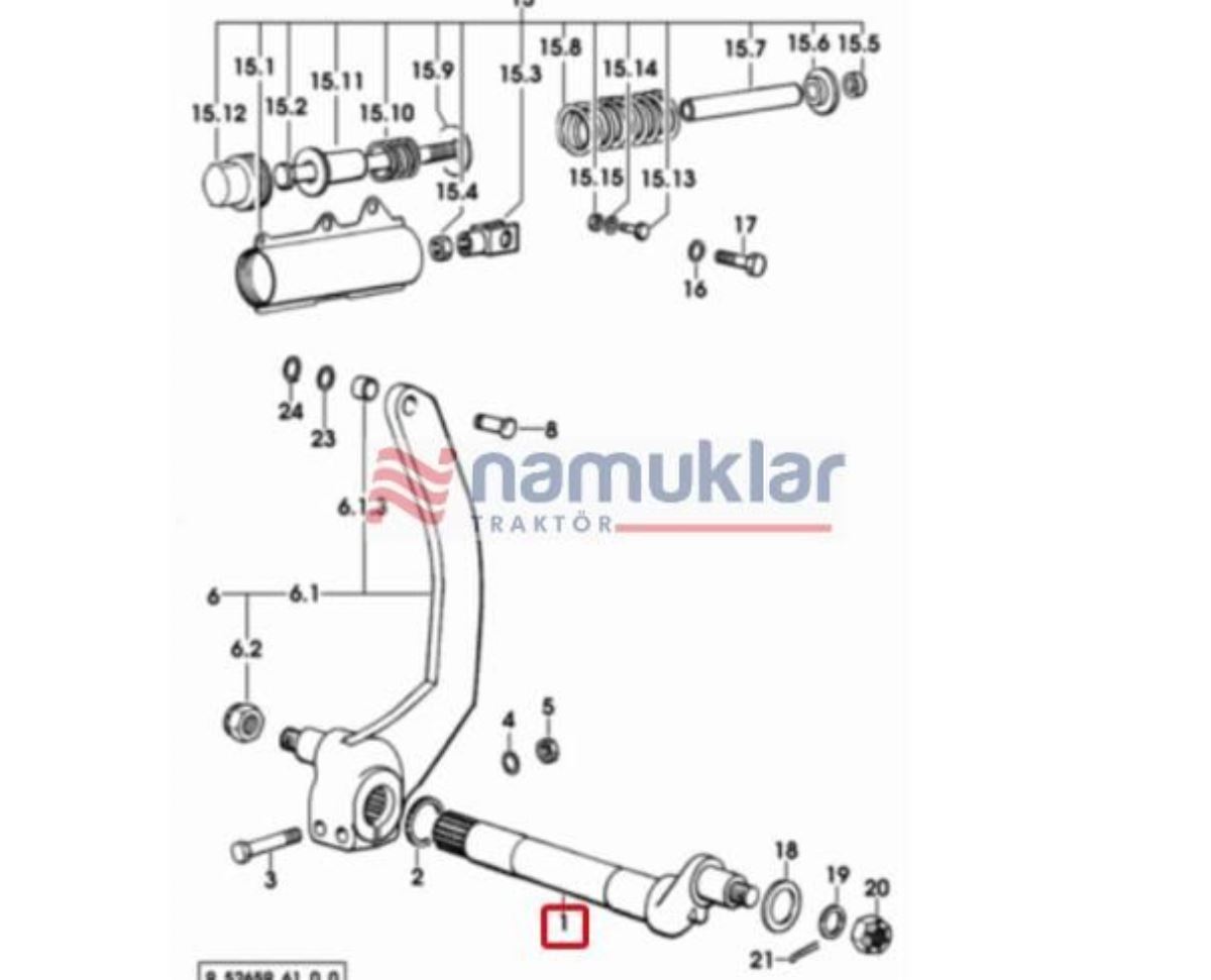ANTARES 130II  HİD.ALT GRANK ŞAFT 0.009.2059.0 1