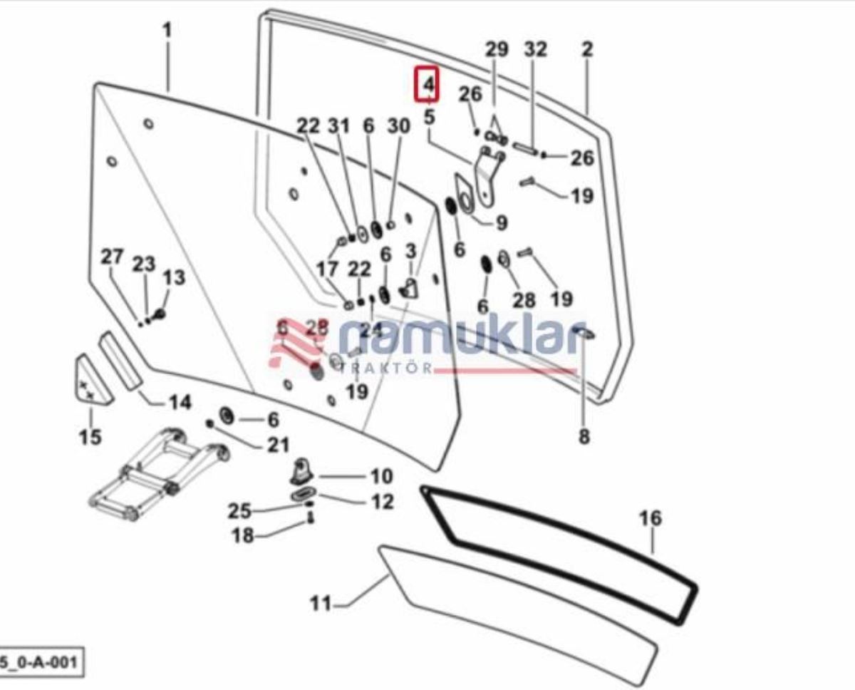ARKA CAM MENTEŞE SACI 0.007.6647.2/10 1