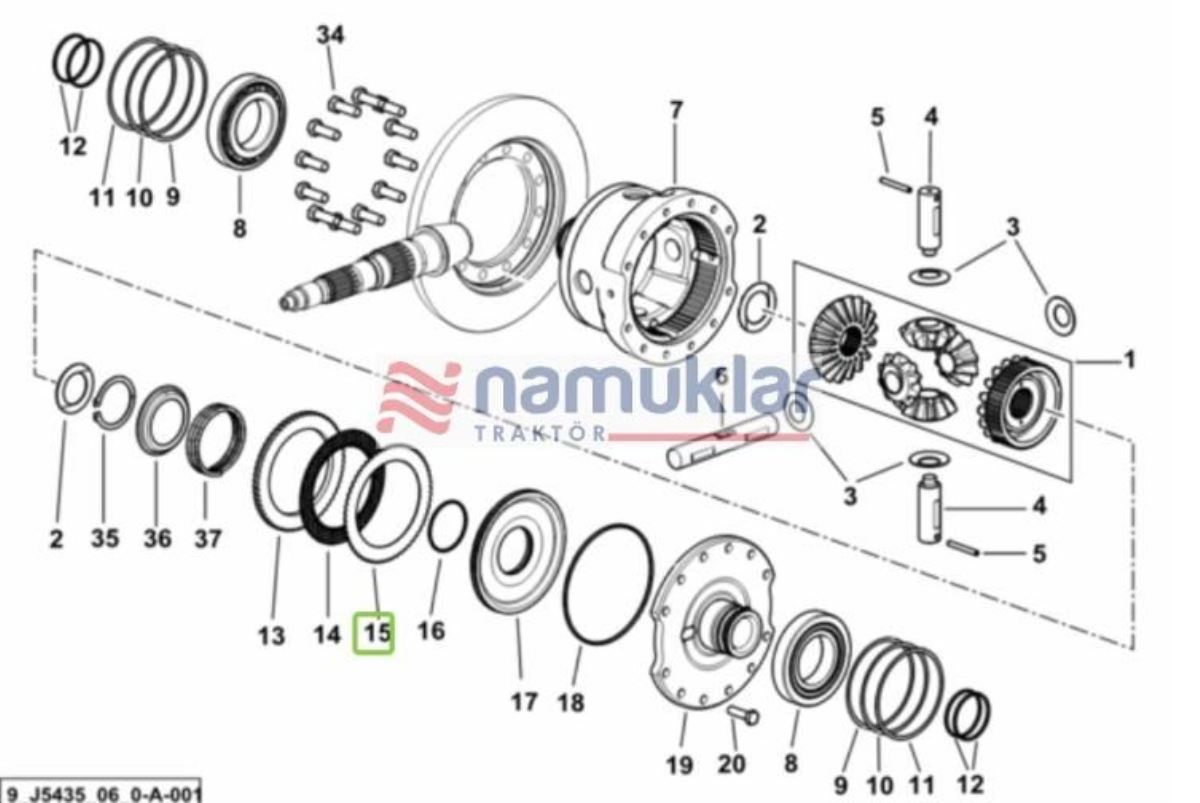 KUYRUK MILI BALATA SACI 0.010.0711.0 1