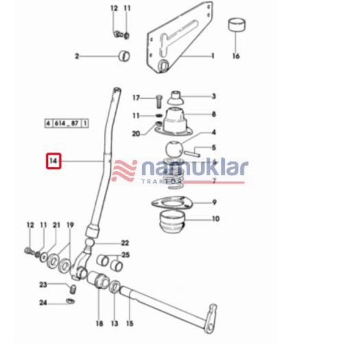 İLERİ GERİ VİTES KOLU 0.008.9195.0/30 1