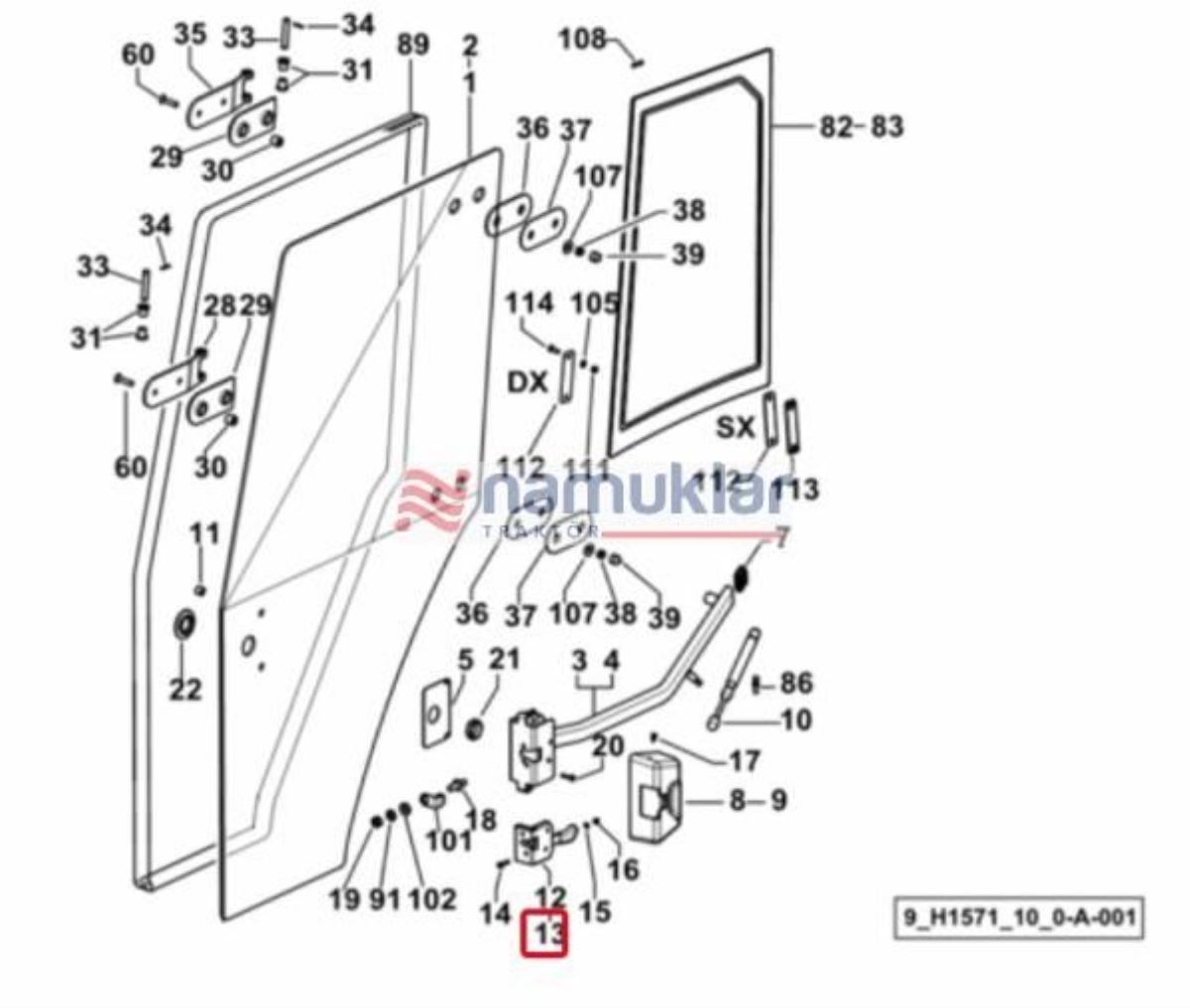 KABİN SAĞ KAPI KİLİDİ 0.009.9212.4 1