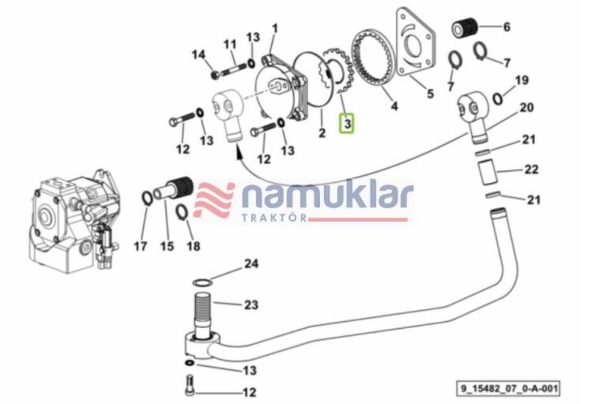 HIDROLIK TRANSFER POMPA DISLISI 0.009.2230.0/20 1