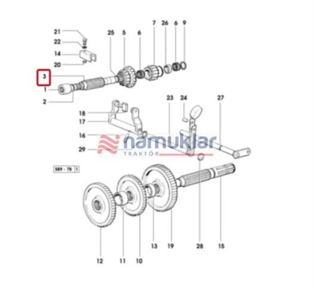 PTO.DEVIR SEÇICI SAFTI 0.008.5175.0/40 1