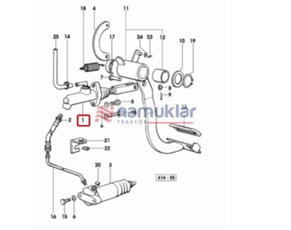 DEBRIYAJ ÜST MERKEZI 0.008.2753.4/20 1
