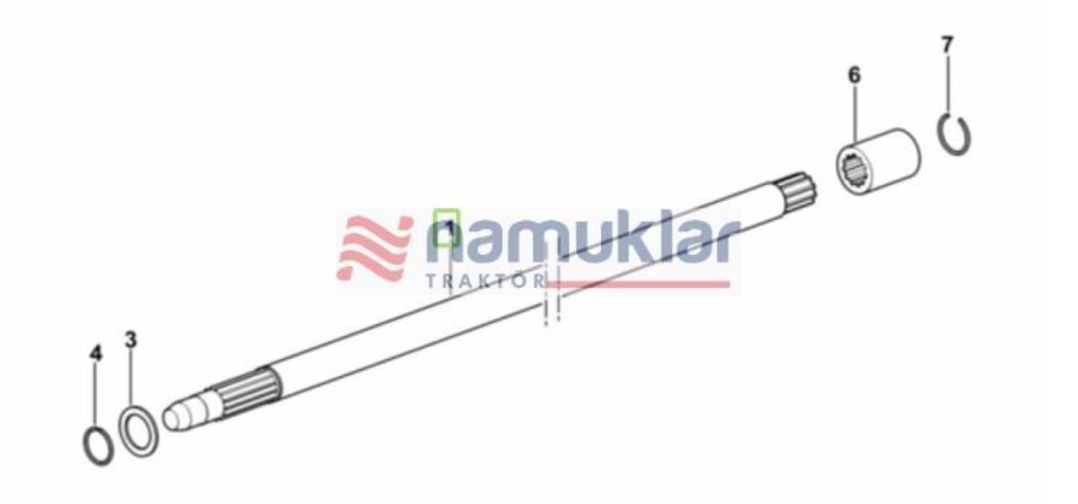 ALBERO FRIZIONE PTO 0.010.1470.0/40 1