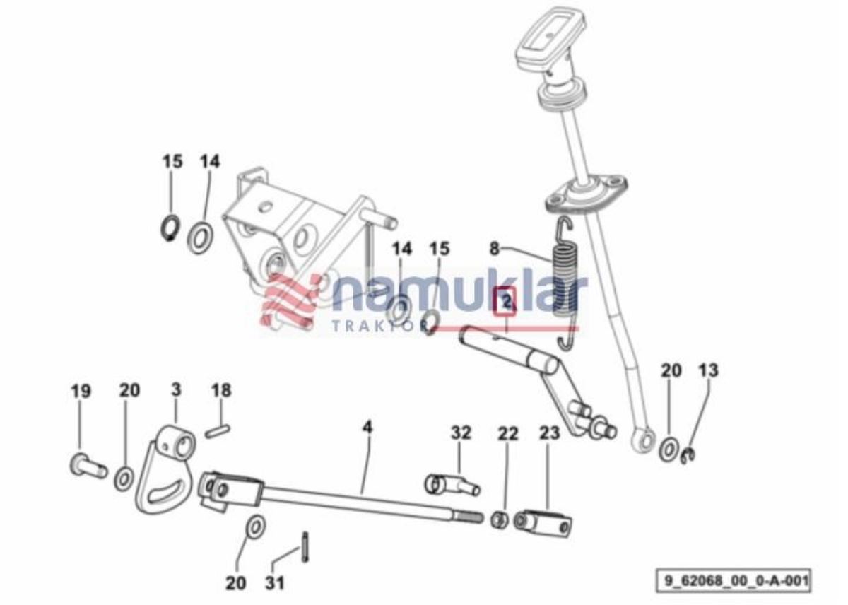KUYRUK MILI DEVIR ROT KOLU HAREKET ILETI 0.008.9475.3 1