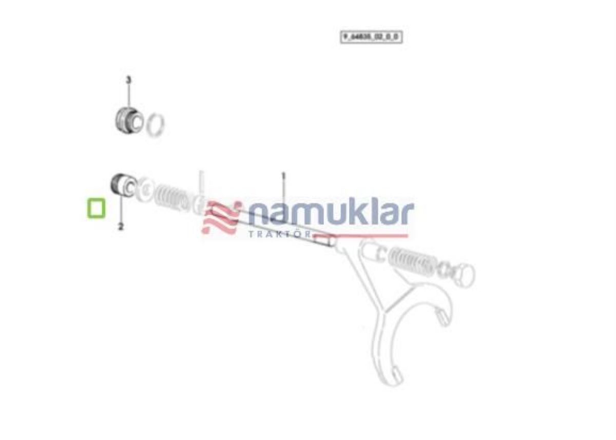 DIFRENSIYAL KILITI  ÇATAL MILI PISTONU 0.008.5650.0/20 1