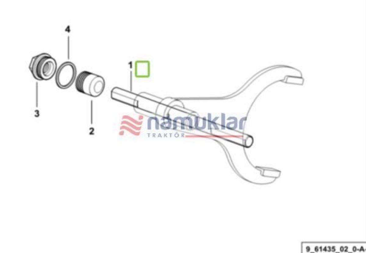 DIFRENSIYAL KILIT ÇATAL SÜRGÜ MILI 0.008.5636.0 1