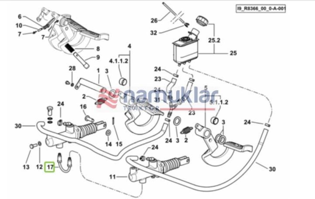 FREN MERKEZ ALT ARA HORTUM 0.012.0950.3/20 1