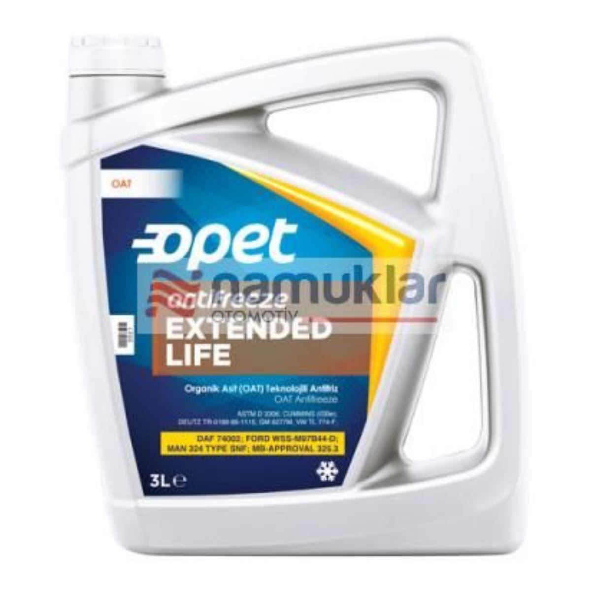 EXTENDED LIFE ANTİFİRİZ (PLS, 3L) ORGANİK CONSANTRE 601216664 1