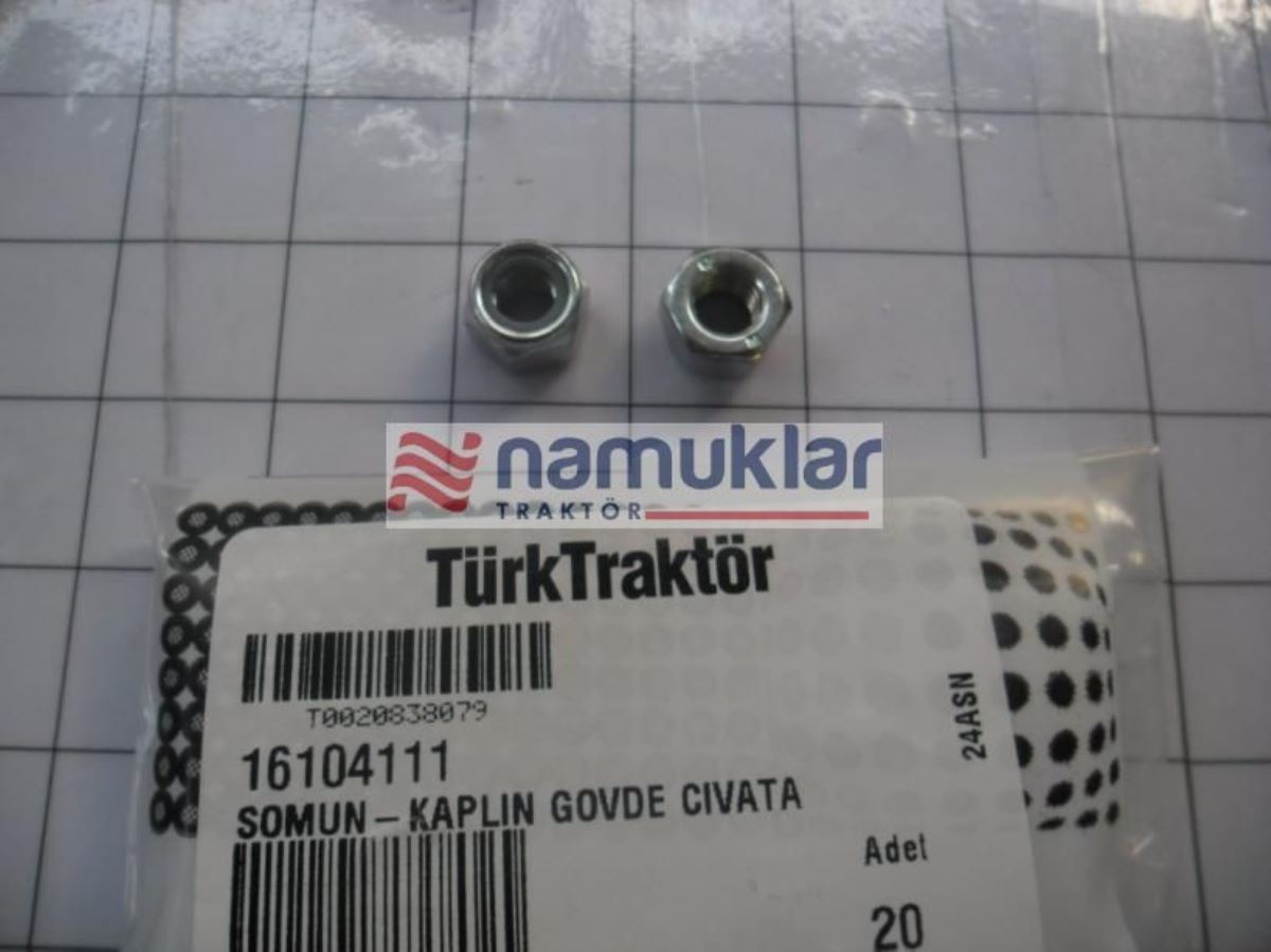 PLASTIKLI GUVENLIK SOMUNU;M8 16104111 1